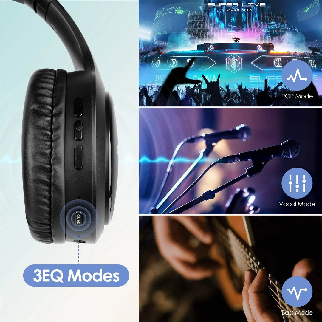 Siindoo JH-919 Bluetooth Headphones – 28H Playtime, Super Bass