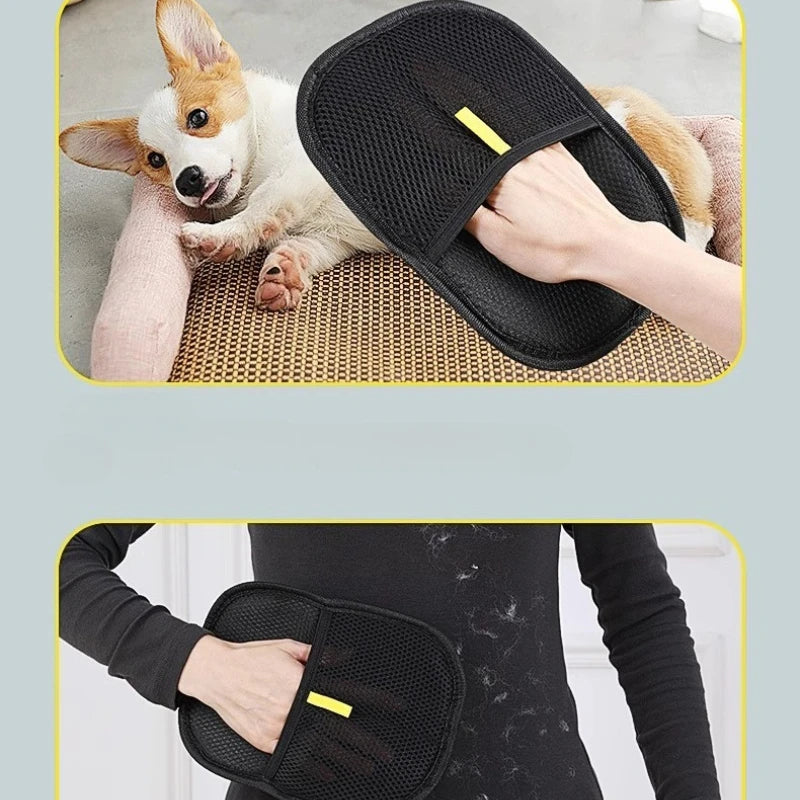 Reusable Cat Hair Remover Mitt – Grooming Glove for Fur & Lint