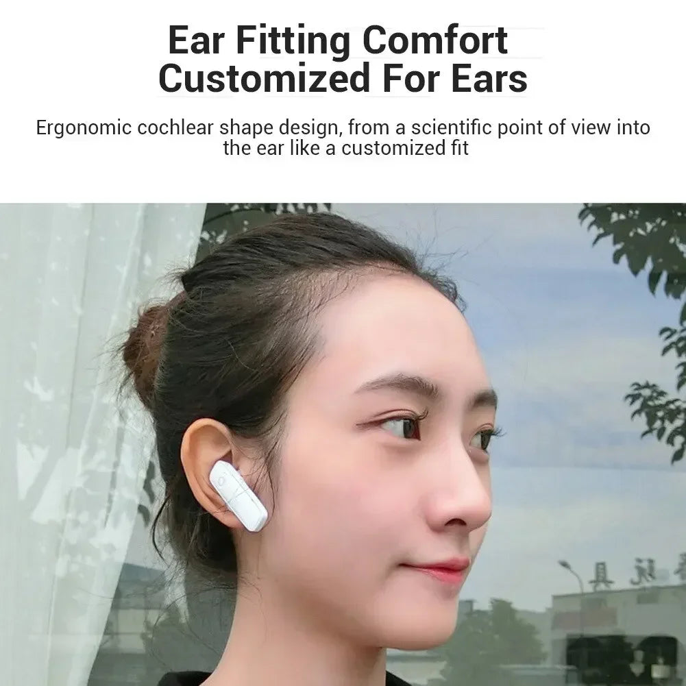 VIKEFON Bluetooth Ear Hook Headset – Noise-Cancelling & Wireless
