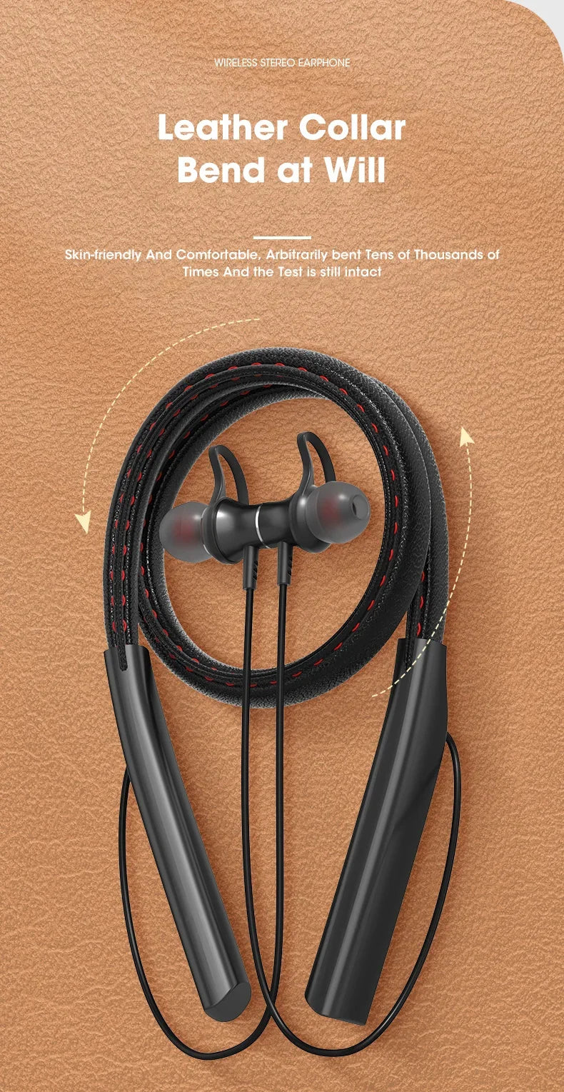 Lamgool Sports Wireless Earphones – Bluetooth 5.0, IPX5, SD Card