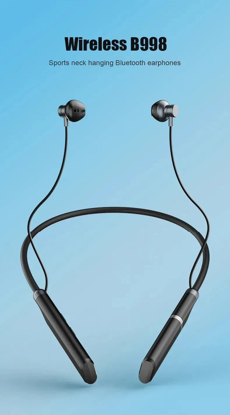 LIUTIANFEI Bluetooth Neckband Headphones – 27h Battery & Vibration Alerts