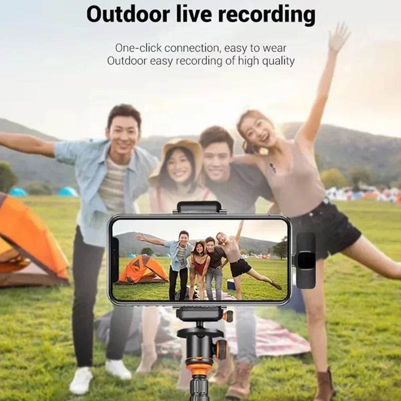 VIKEFON K9 Wireless Lavalier Microphone – Dual-Compatible Bluetooth Mic for iPhone & Android