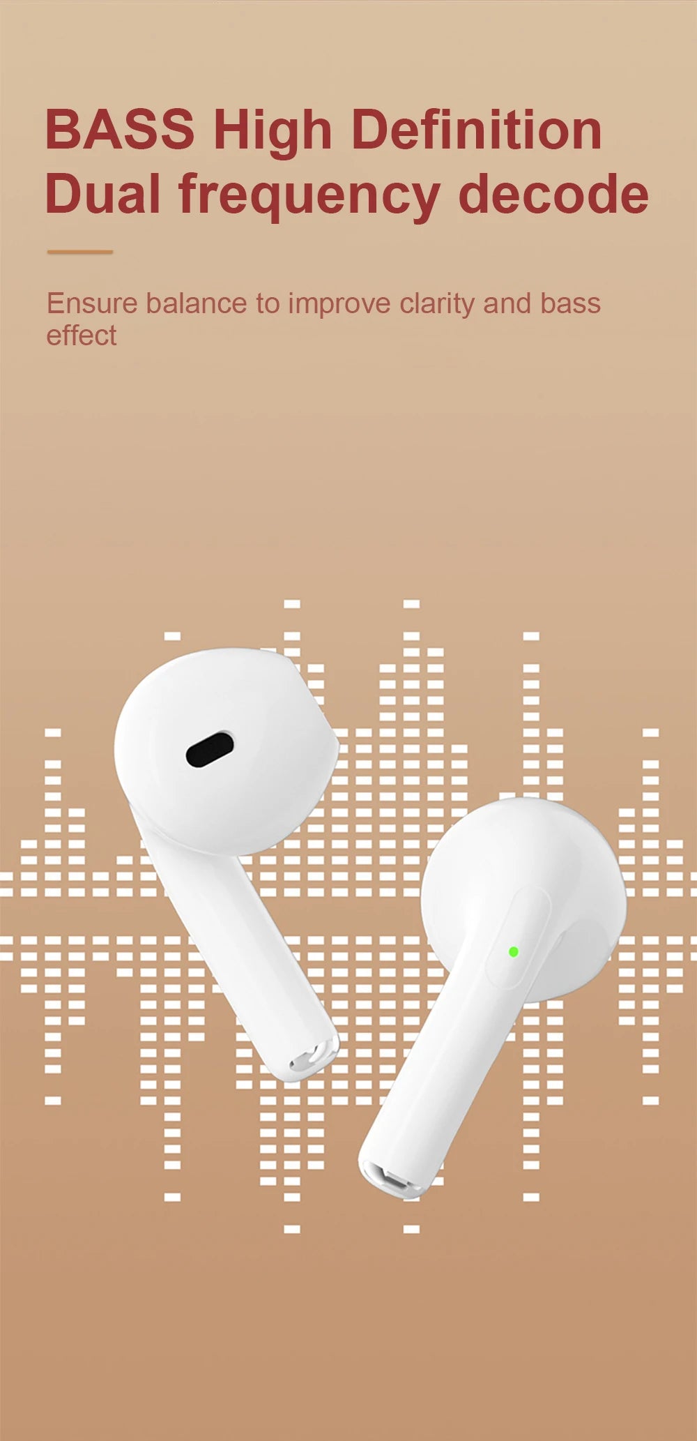 Resbii A2 Bluetooth 5.3 Earbuds – Low Latency, HD Call