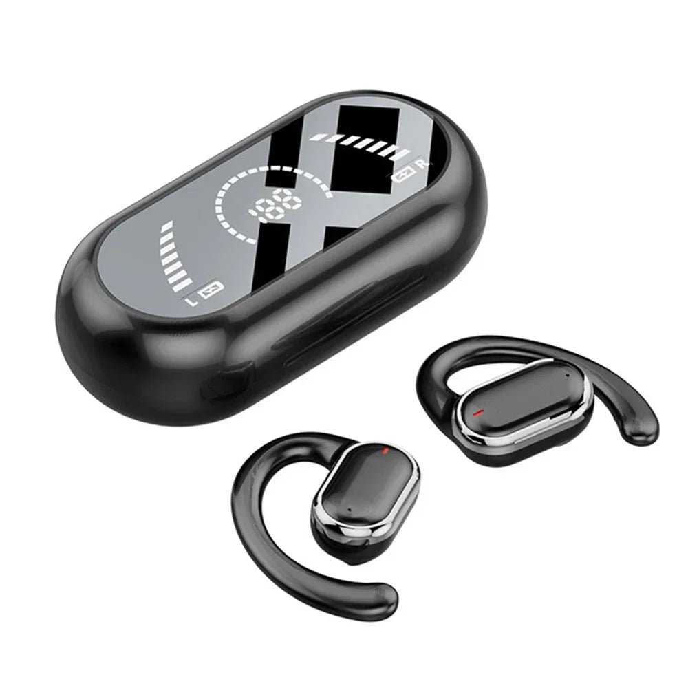 VYOPBC X91 Bluetooth 5.3 Ear Hook Earphones – Noise Cancelling & Mic