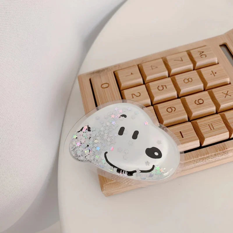 Snoopy Finger Ring Phone Stand – Cute Retractable Holder for iPhone