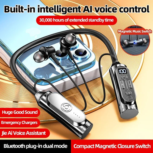 Luxuglow Bluetooth 5.3 Neckband – ANC, 12000mAh, IPX7 – audio-accessory