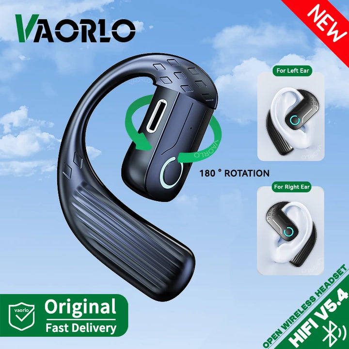 VAORLO YS01 Bluetooth 5.4 Headset – 600H Battery, Open-Ear, ANC – audio-accessory