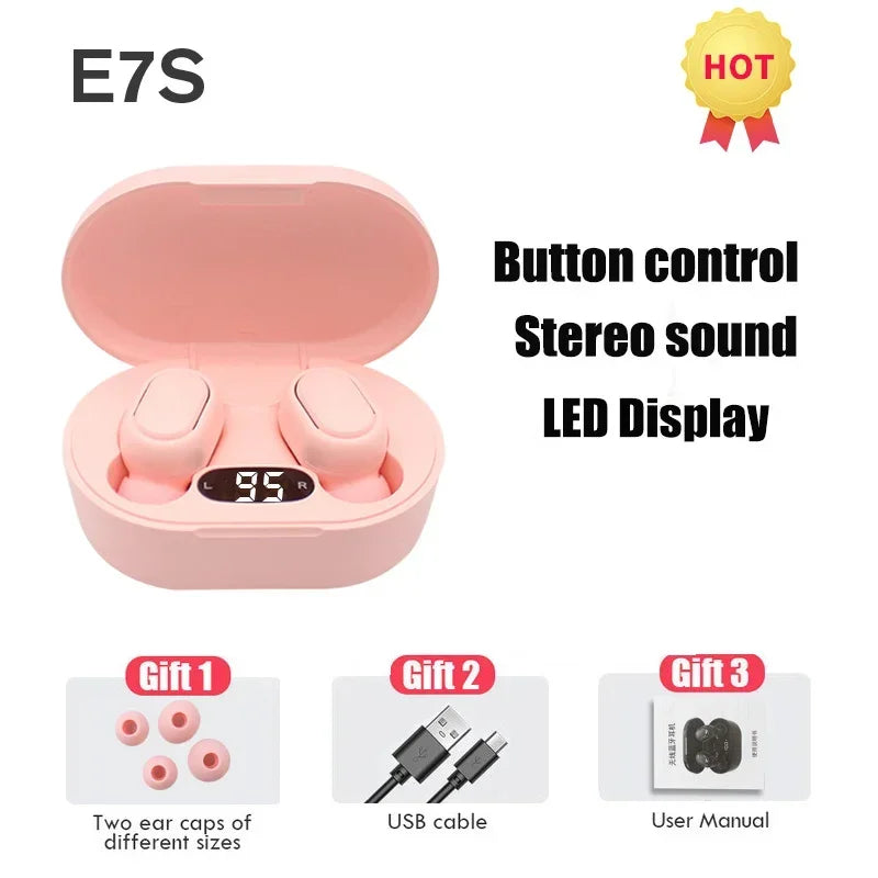 CMAOS E7S TWS Bluetooth Earbuds | Wireless Earphones with Mic