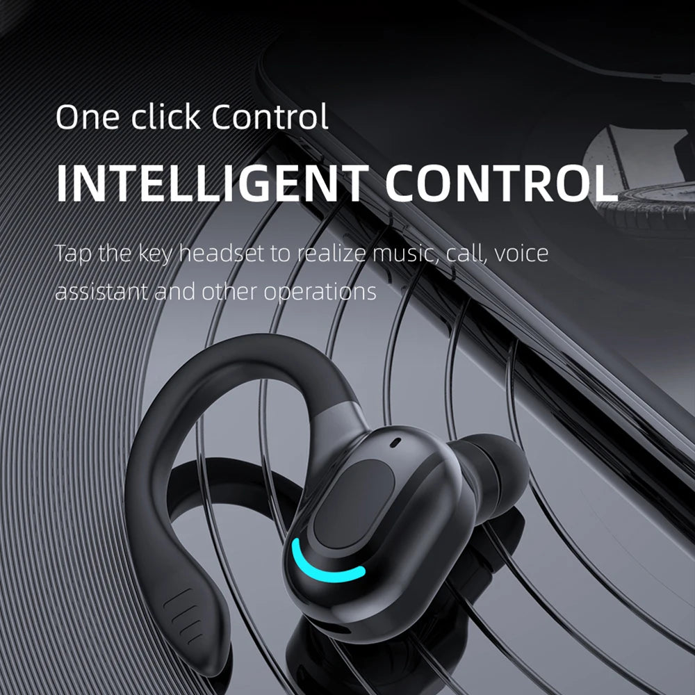 Virwir Bluetooth 5.2 Ear Hook Earbuds – ANC, HiFi Stereo, 60H