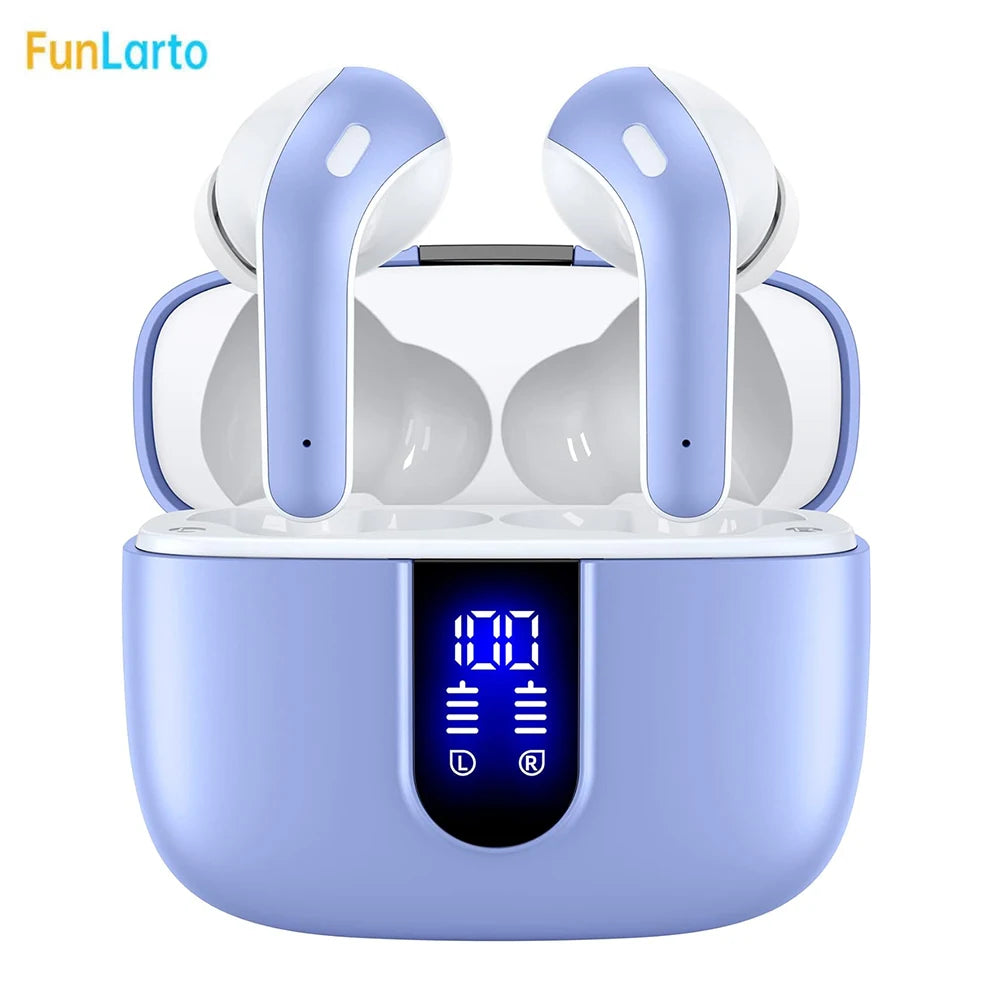 Funlarto Wireless Earbuds – 50H Playtime, Deep Bass, Waterproof