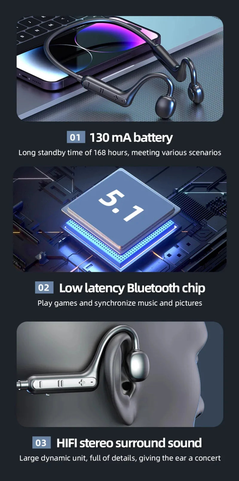 Xiaomi KS15 Neckband Earphones – Bluetooth 5.3, Long Battery, Sport