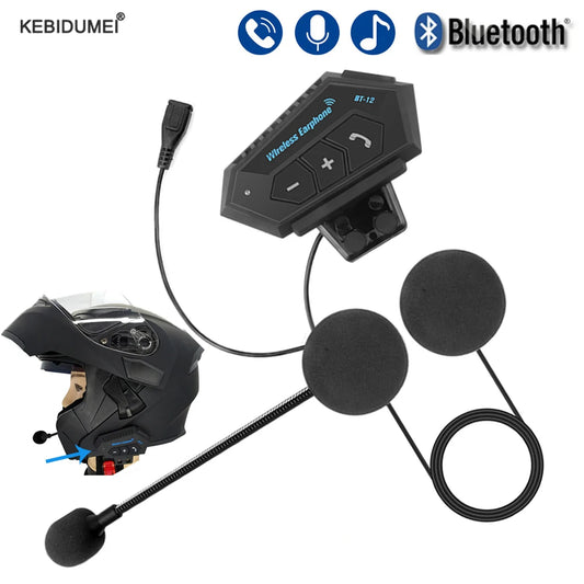 Kebidumei Helmet Bluetooth Headset – Waterproof, Noise Cancelling, 72h Battery – audio-accessory