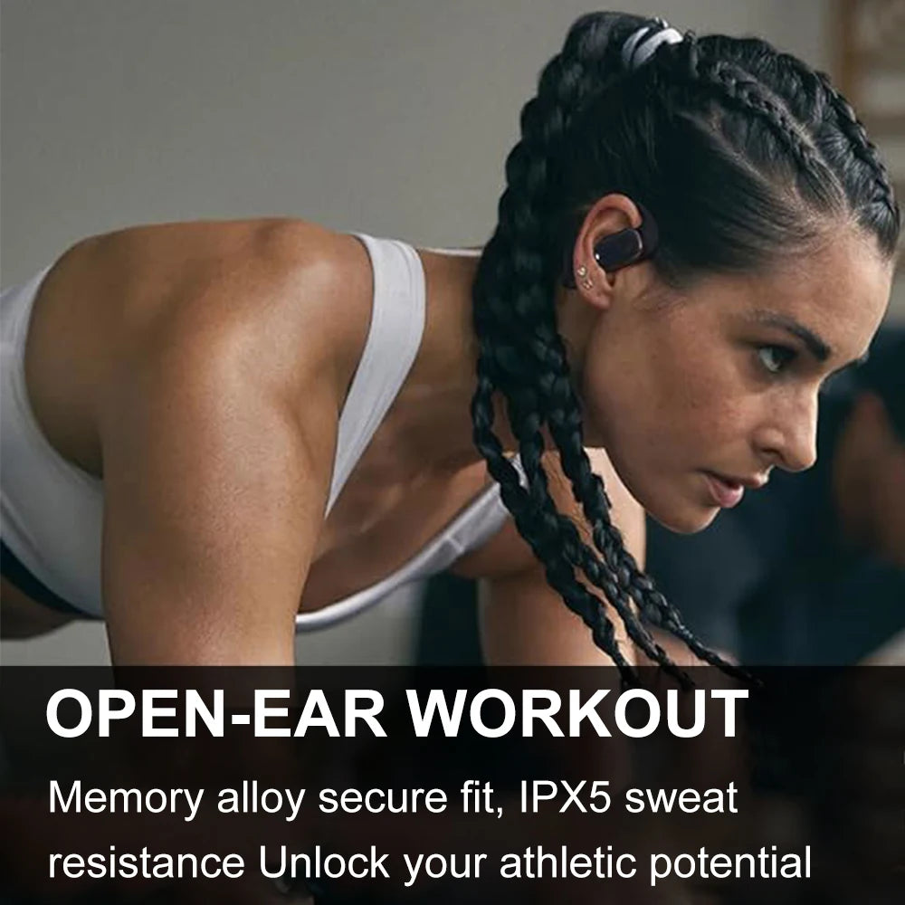 AideeMaster Bluetooth 5.3 Open-Ear – ANC, Waterproof, Sports