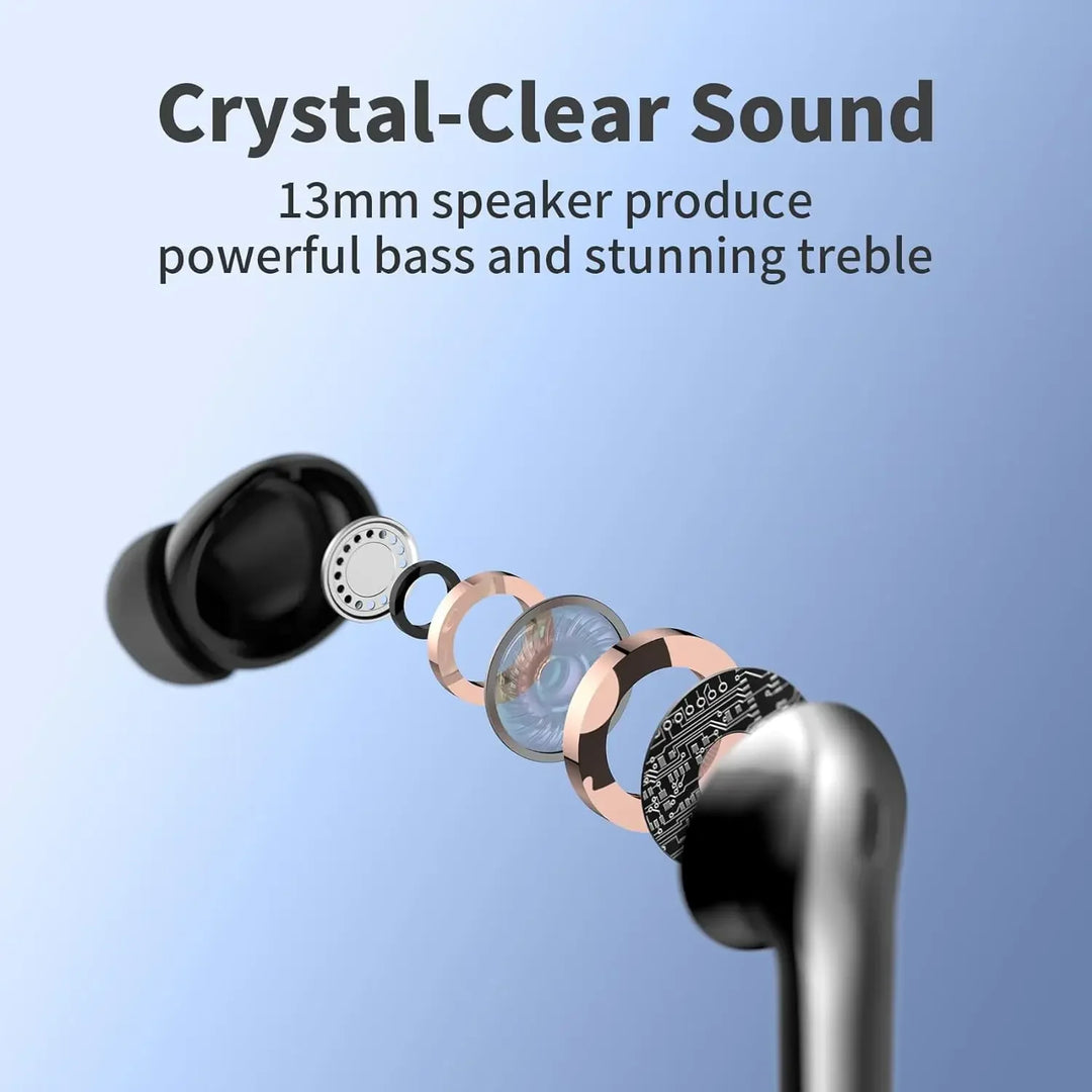 Funlarto Wireless Earbuds – 50H Playtime, Deep Bass, Waterproof