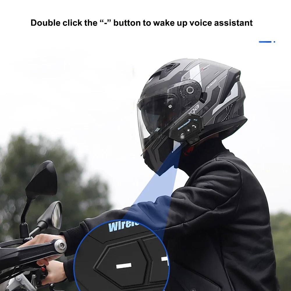 Kankeirr Helmet Bluetooth Headset – Waterproof, Hands-Free Audio