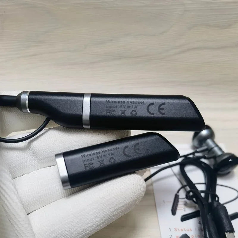 LIUTIANFEI Bluetooth Neckband Headphones – 27h Battery & Vibration Alerts