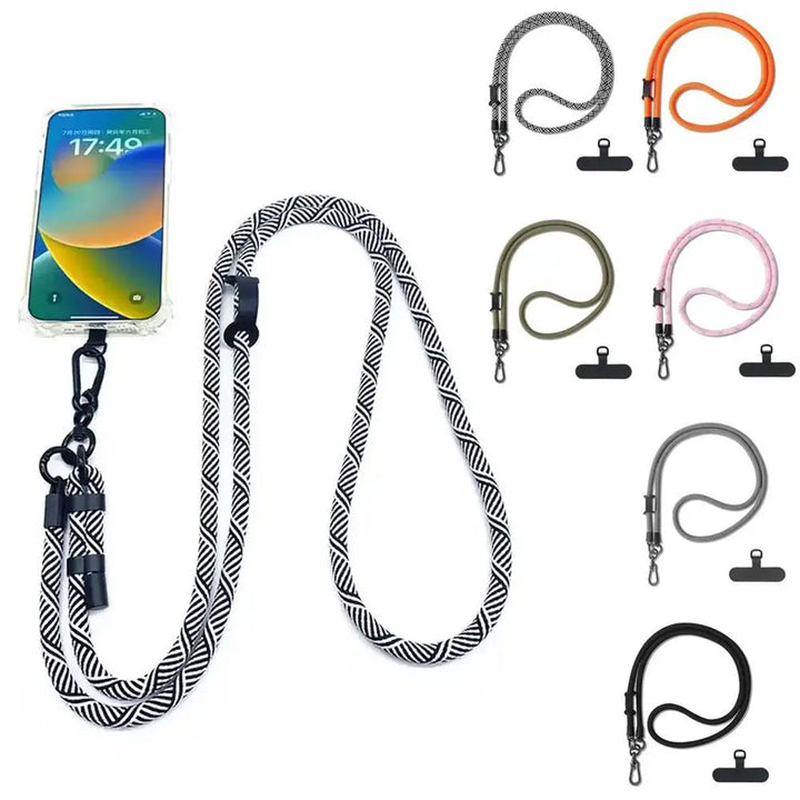 Anti-Lost Phone Lanyard with Spacer – Adjustable Crossbody Strap