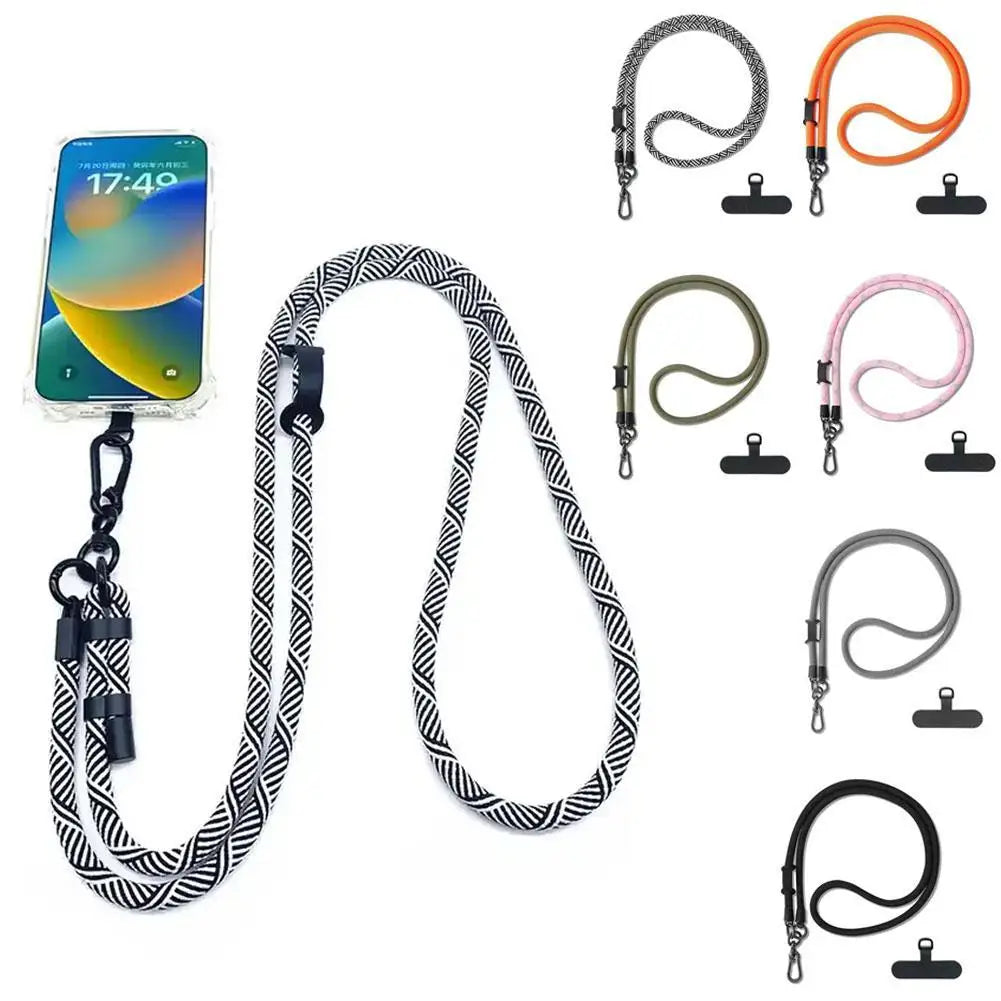 Anti-Lost Phone Lanyard with Spacer – Adjustable Crossbody Strap