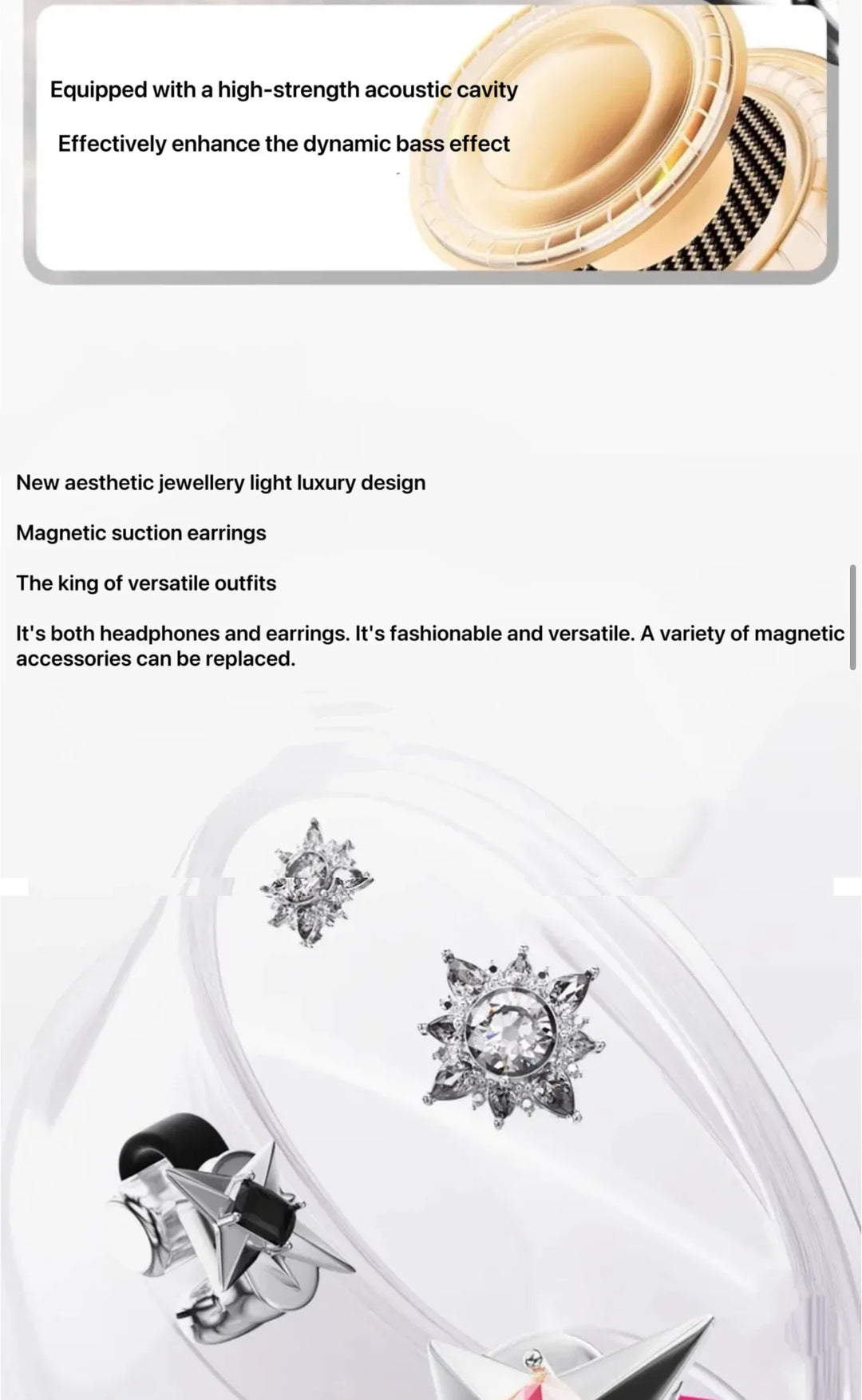 ZIYOULANG ERDU Bluetooth 6.0 Ear Clip Headphones – IPX4, ANC