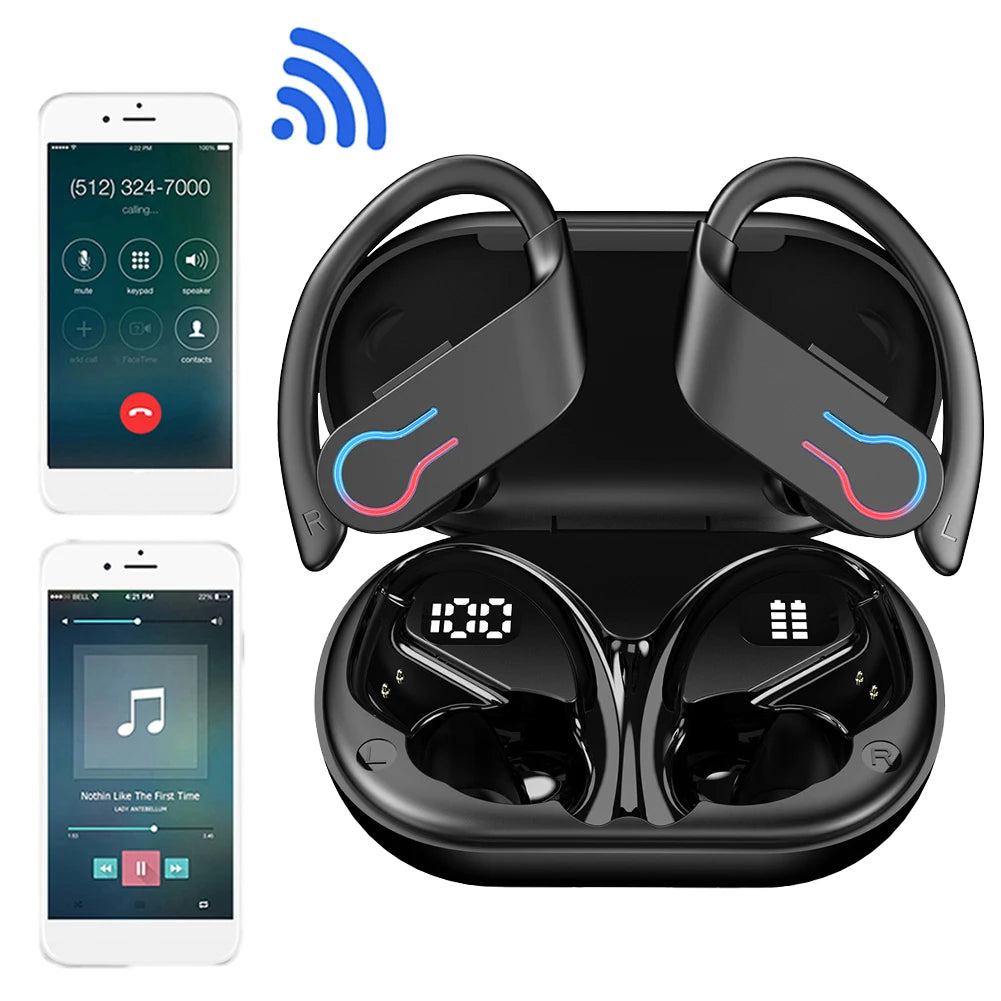Bluetooth 5.3 Waterproof Sports Earbuds with Mic – audio-accessory