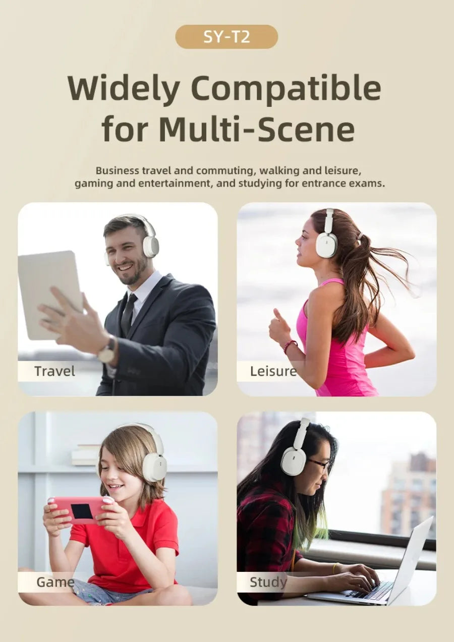 Opansten Bluetooth 5.3 Headphones – Hybrid ANC, LDAC, HiFi Sound