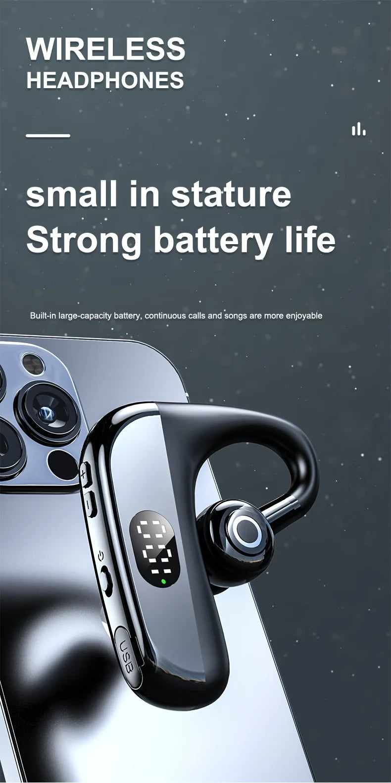 Oein Bluetooth Earphones – ANC, Wireless In-Ear, HiFi Sound