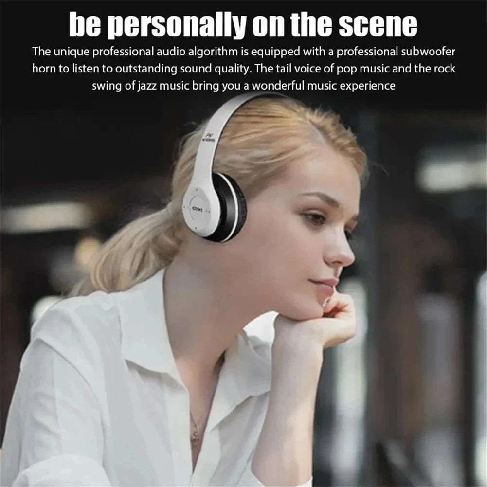 Briame P47 Bluetooth 5.0 Headphones – Foldable HiFi Stereo Over-Ear Wireless Headset with Mic