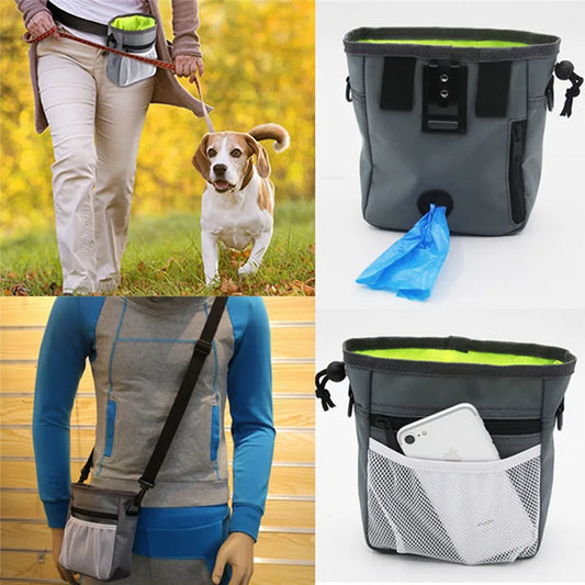 Hands-Free Dog Treat Pouch – Oxford Fabric Training Bag – grooming kit