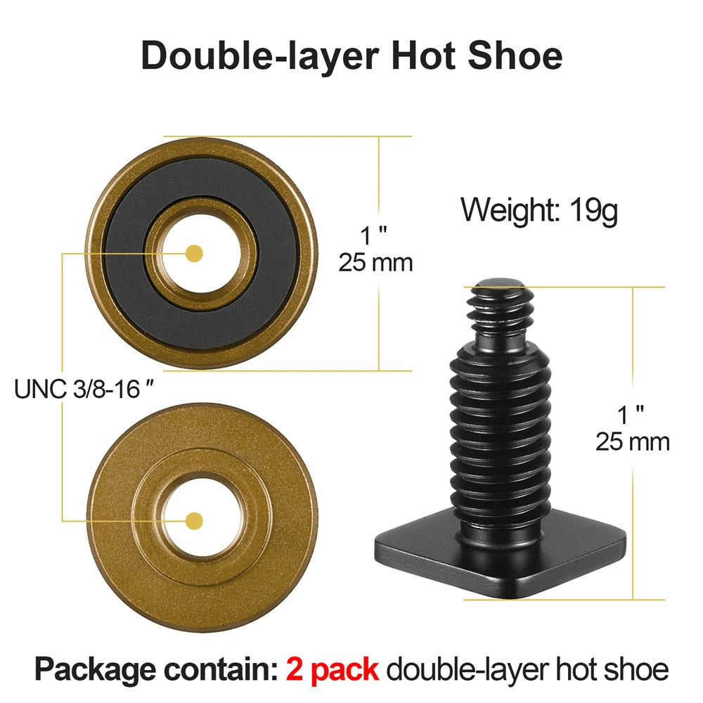 MINIFOCUS Hot Shoe to 1/4" Adapter – DSLR & Camera Rig Mount