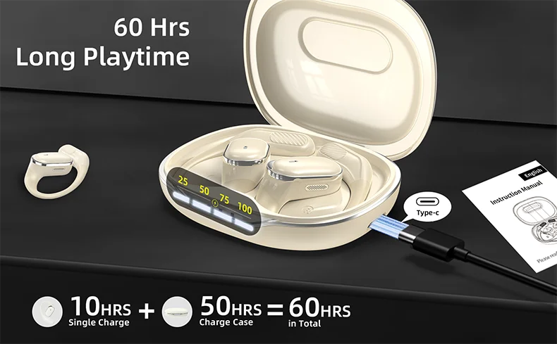 GDLYL Bluetooth 5.4 Earbuds – Sport, Waterproof, LED Display