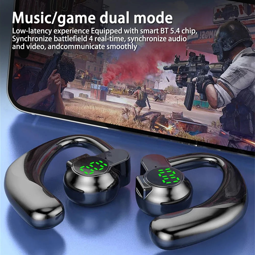 CUGUU Bluetooth 5.4 Ear Hook – Rotatable ENC Noise Cancelling