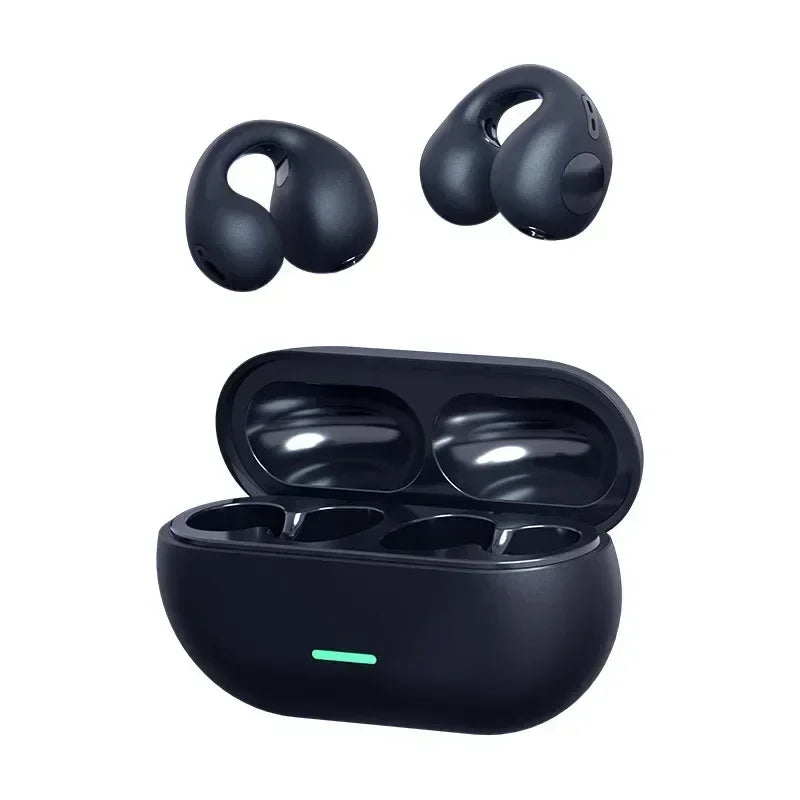 ZONGJI Bluetooth 5.3 Ear Hook Earphones – ANC, Dual Mode