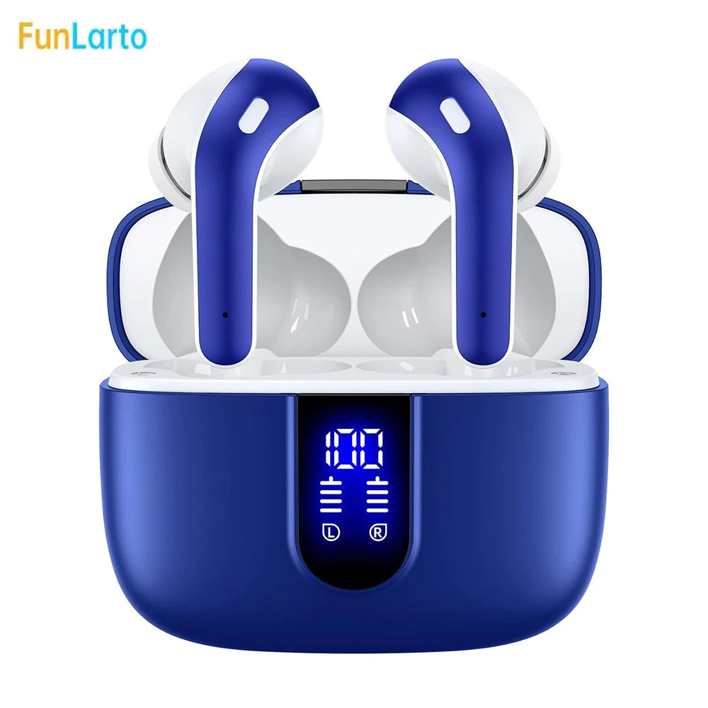 Funlarto Wireless Earbuds – 50H Playtime, Deep Bass, Waterproof
