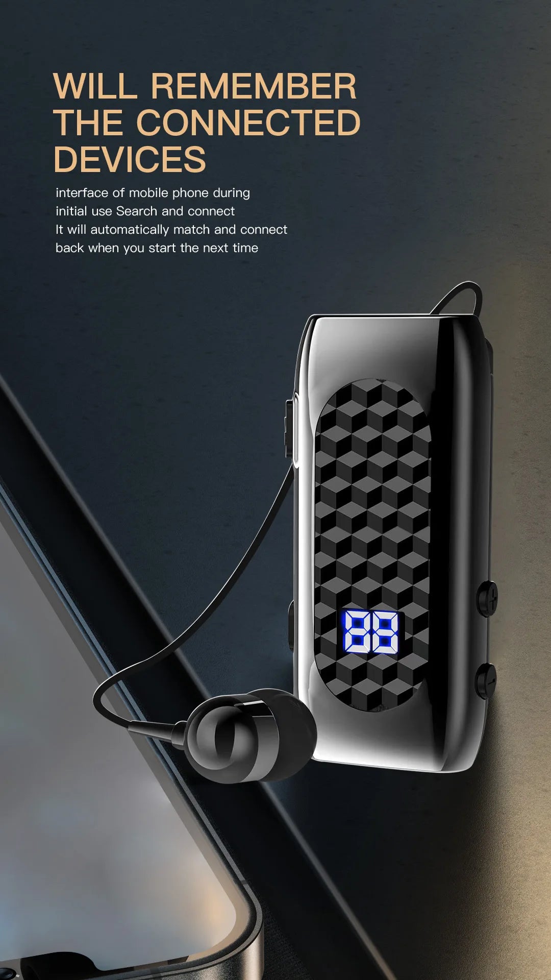 DENREEL Bluetooth 5.2 In-Ear Earphones – Noise Cancelling & 20h Battery