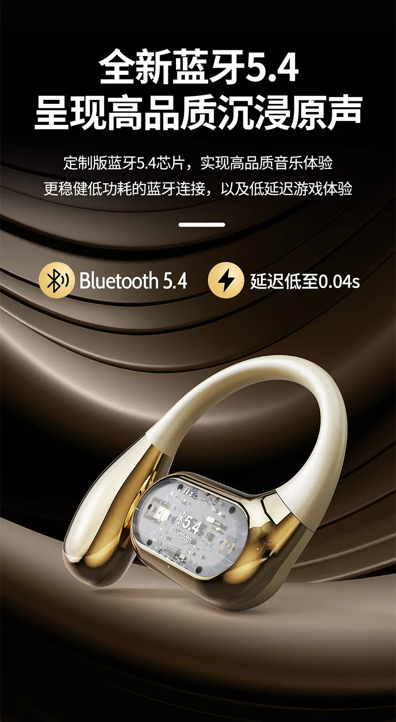 Bluetooth 5.3 Ear Hook Headphones – Wireless, Waterproof & HiFi