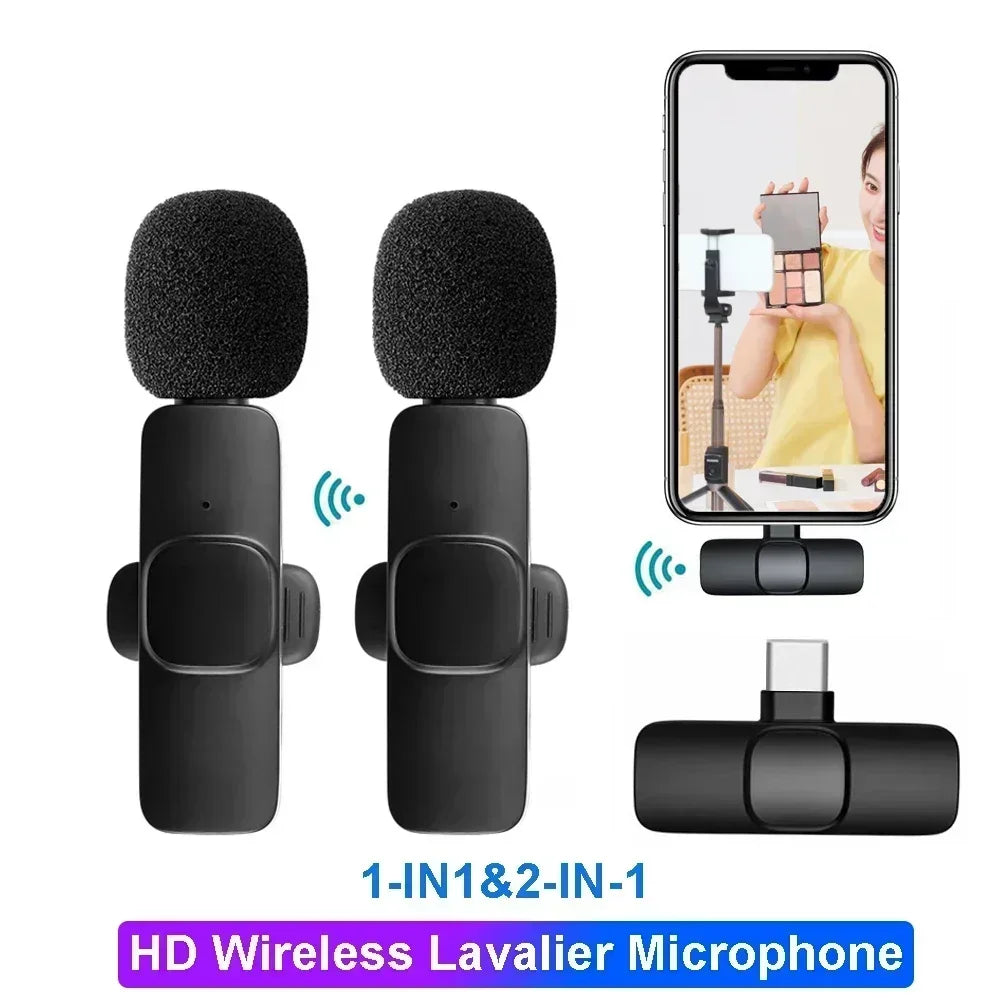 VIKEFON K9 Wireless Lavalier Microphone – Dual-Compatible Bluetooth Mic for iPhone & Android