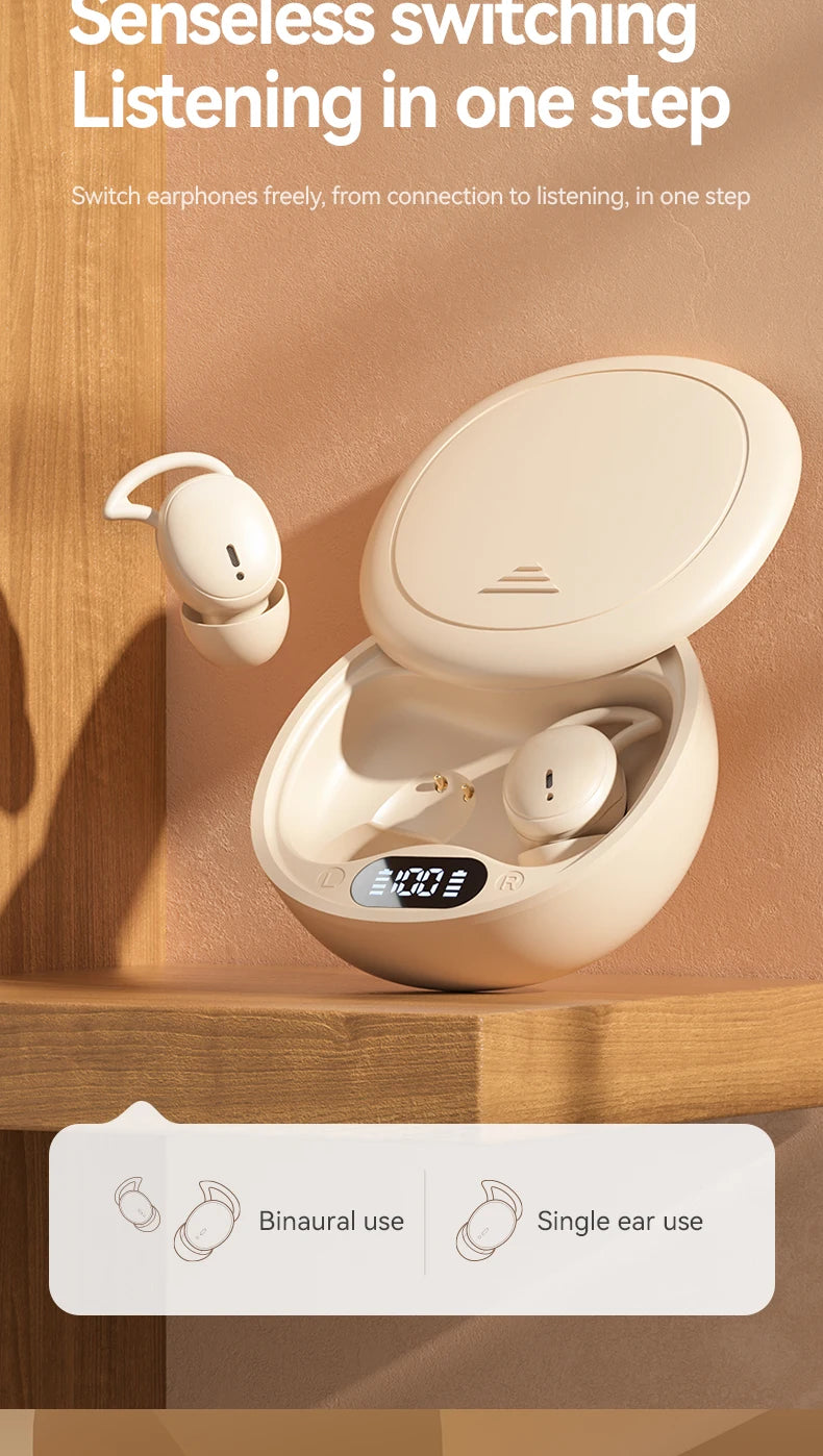 EKEAI Bone Conduction Sleep Earphones – ANC, Bluetooth 5.3