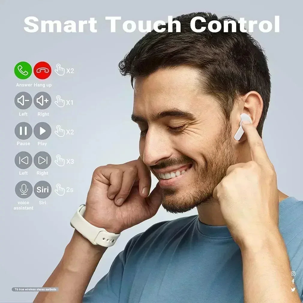 DAMORE Bluetooth ANC Earphones – 123dB Hi-Fi Sound with App EQ & Waterproof Design