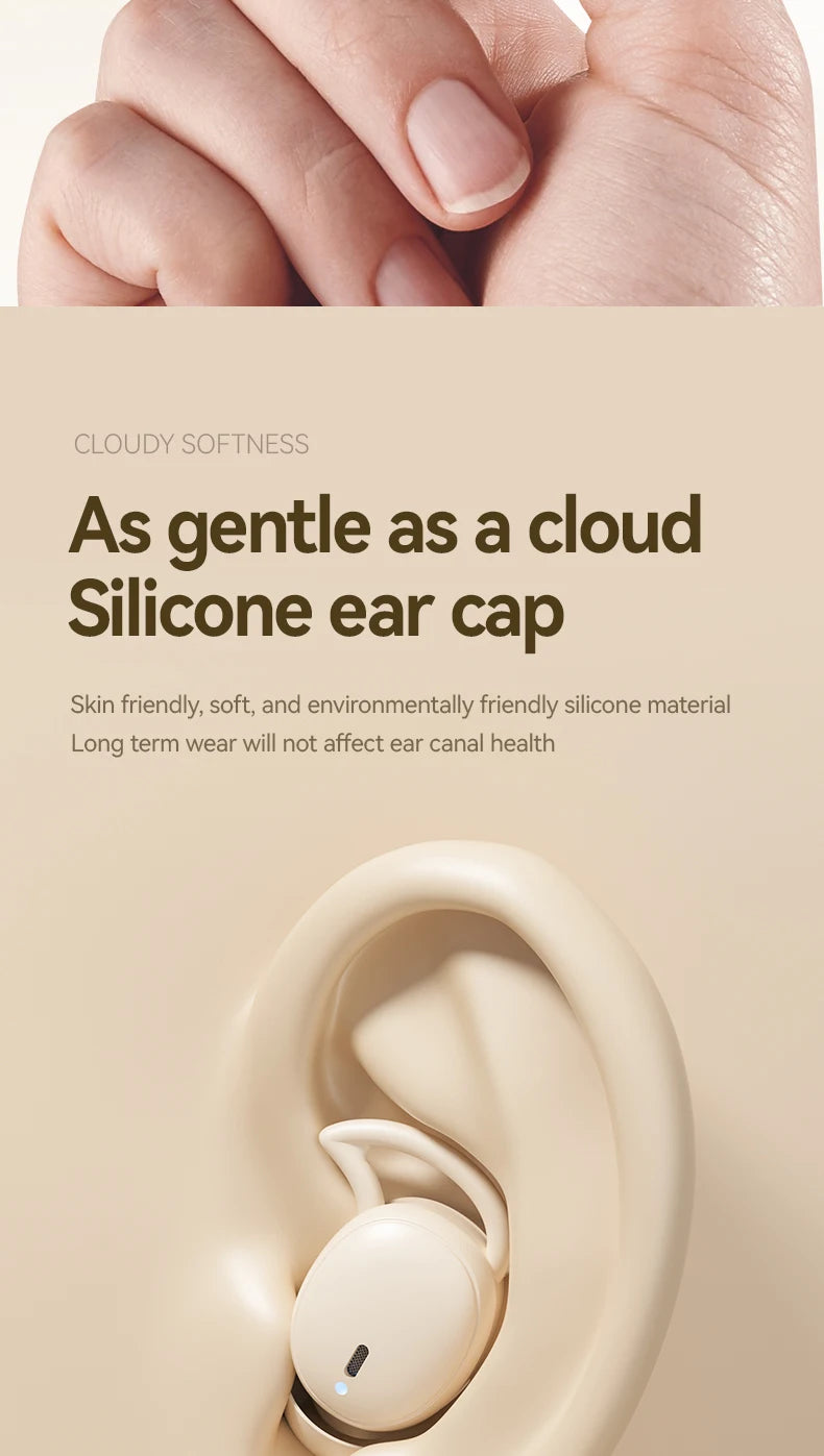 EKEAI Bone Conduction Sleep Earphones – ANC, Bluetooth 5.3