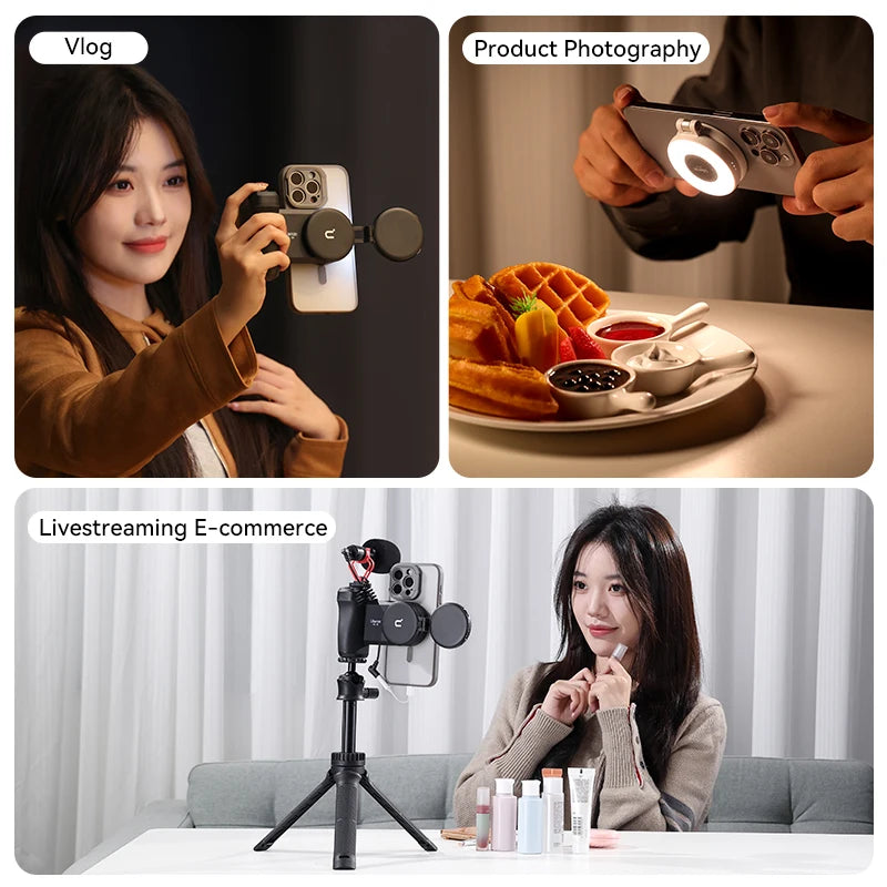Ulanzi LM19 MagSafe Flip Fill Light – Bi-Color Vlogging Light