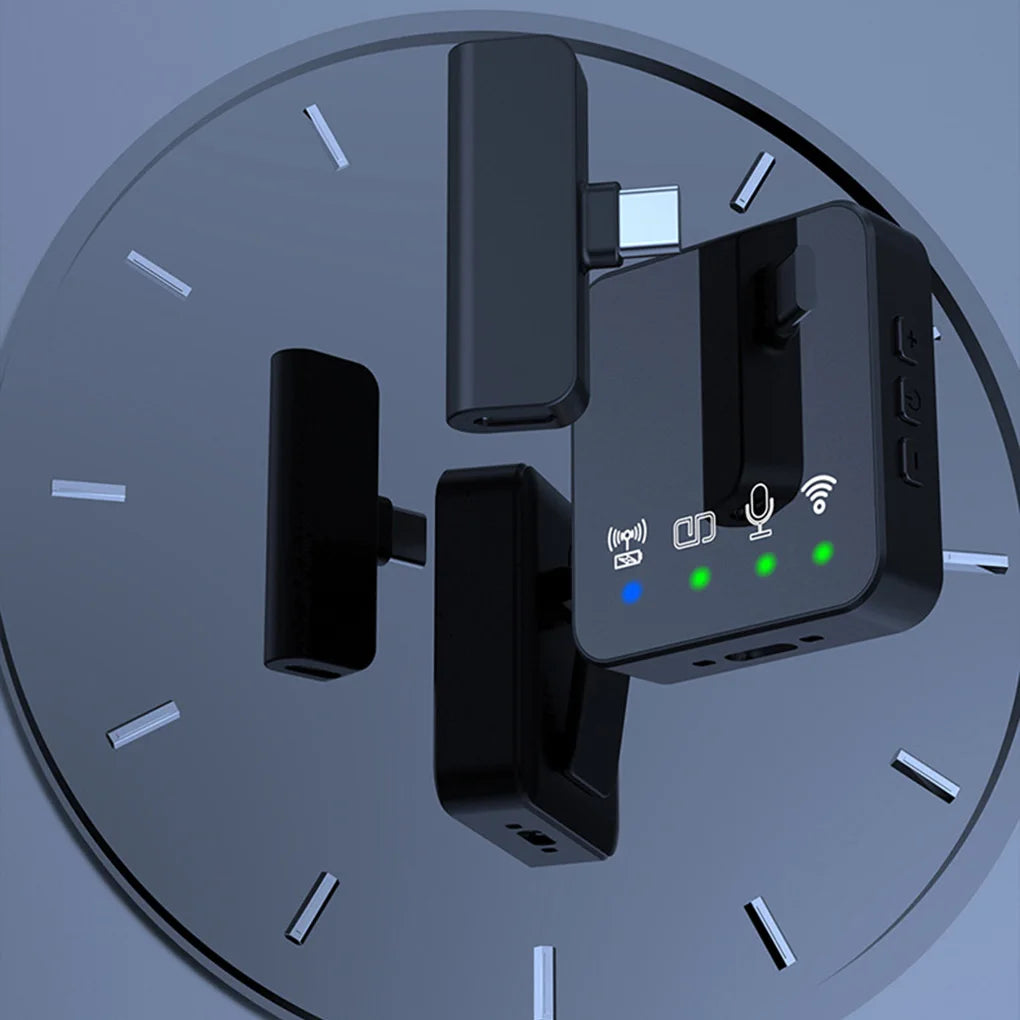 Wireless Magnetic Monitor & Lavalier Mic Kit for Vlogging & Streaming