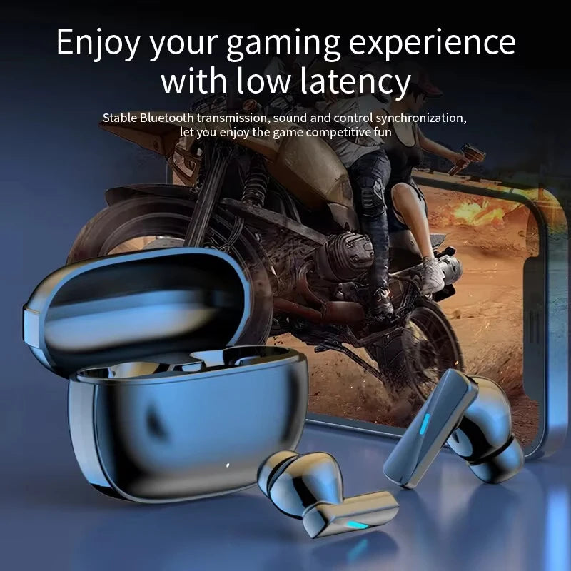 Bluetooth 5.3 Noise-Cancelling Earbuds – Waterproof & Wireless