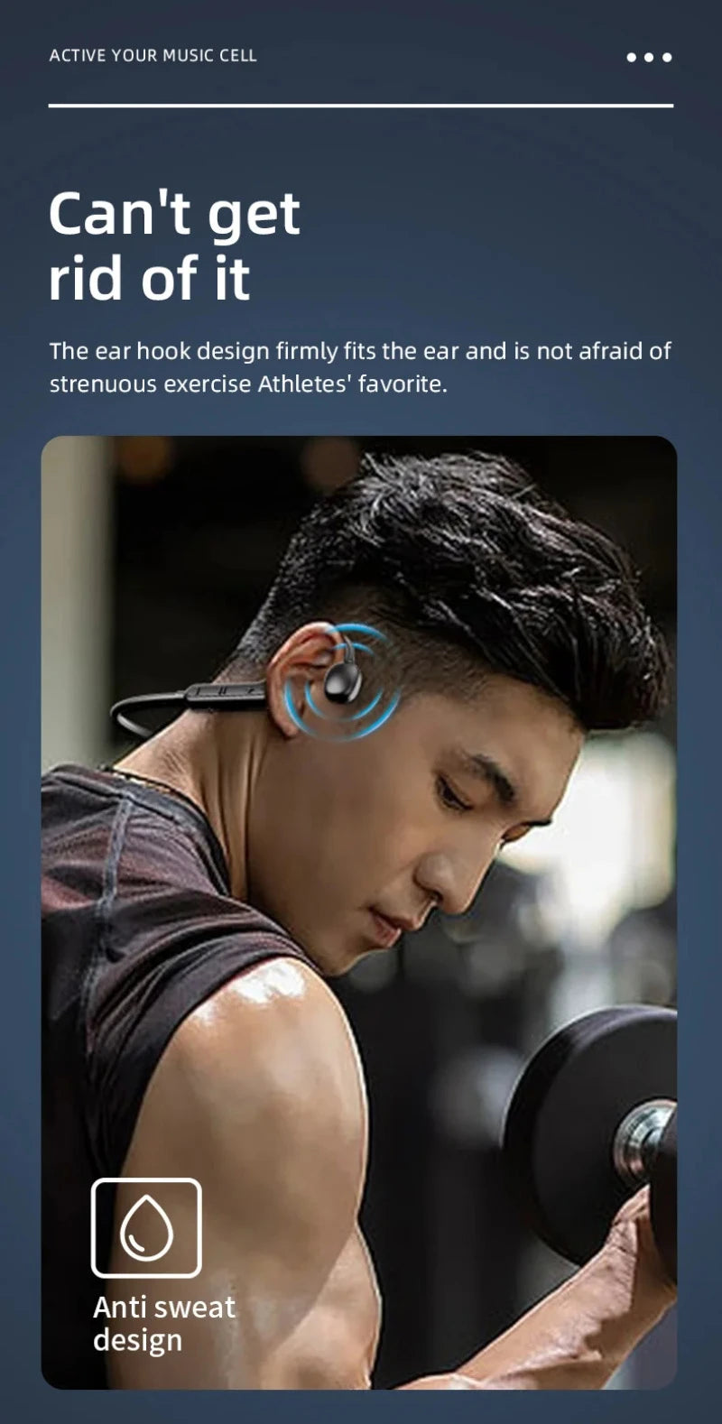MIJIA Xiaomi Bone Conduction Bluetooth – Sports Ear Hook