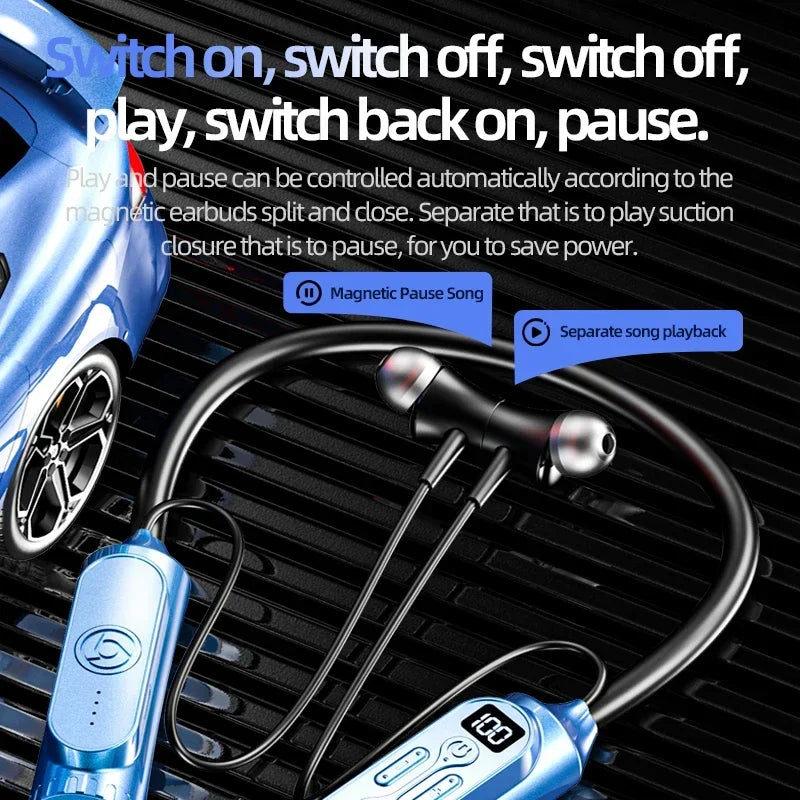 Luxuglow Bluetooth 5.3 Neckband – ANC, 12000mAh, IPX7