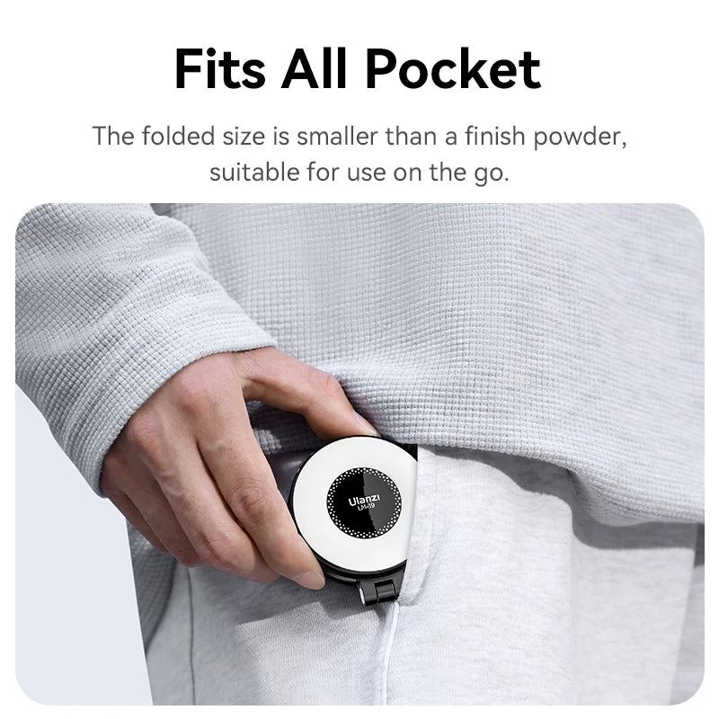 Ulanzi LM19 MagSafe Flip Fill Light – Bi-Color Vlogging Light