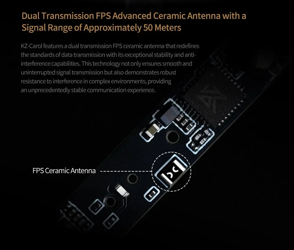 KZ Carol TWS Earphones – Hybrid ANC, 42H Battery, Low Latency