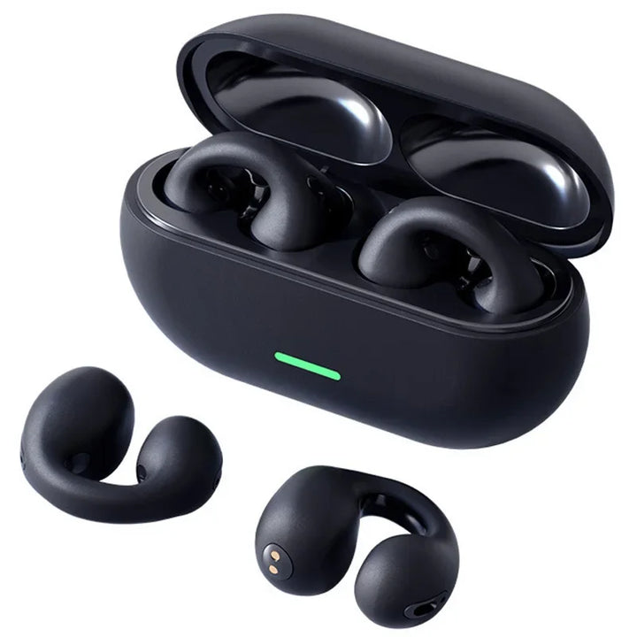 DIXSG Bluetooth 5.3 Ear Hook Earbuds – Wireless & Mic – audio-accessory