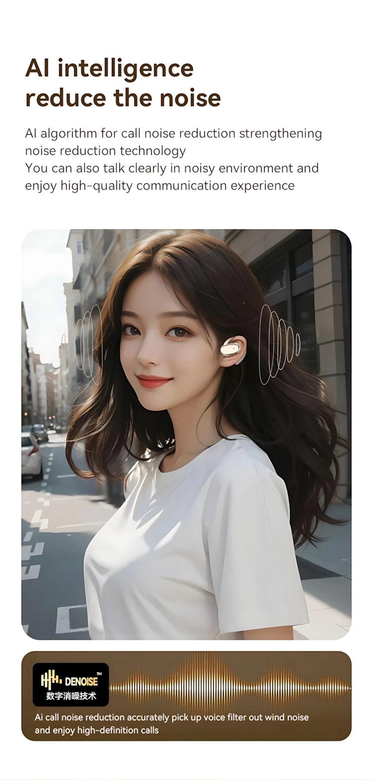 TWS Bluetooth 5.3 Earbuds – LED Display, ANC, Waterproof