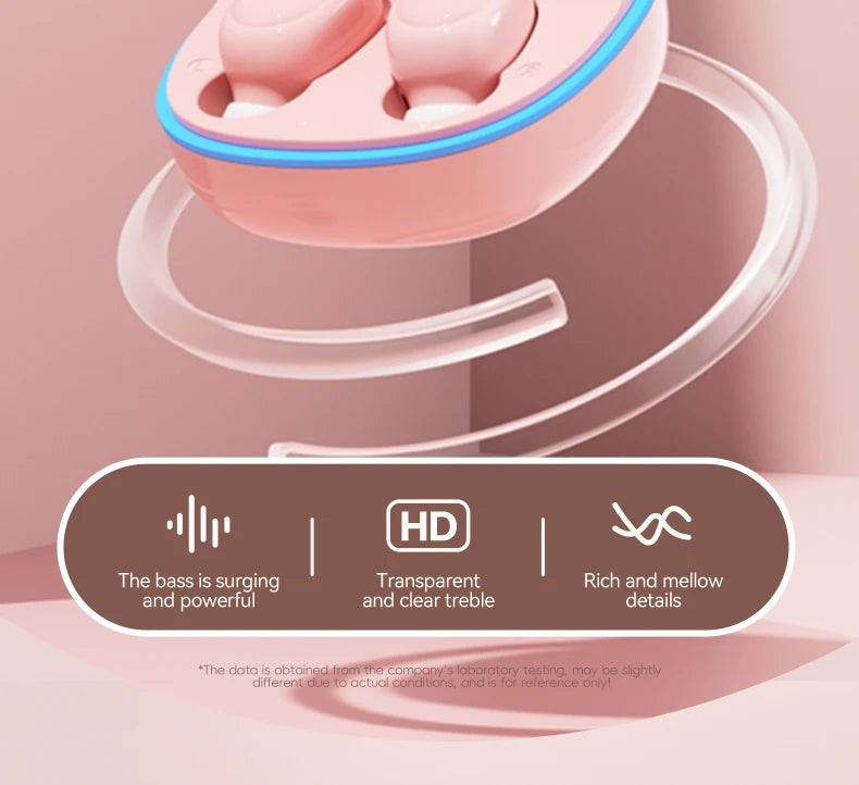 Hello Kitty TWS Earphones – Bluetooth 5.3, ANC, Waterproof