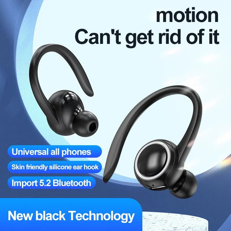 S10 Single-Ear Bluetooth 5.2 Headset – Sports, Noise Reduction